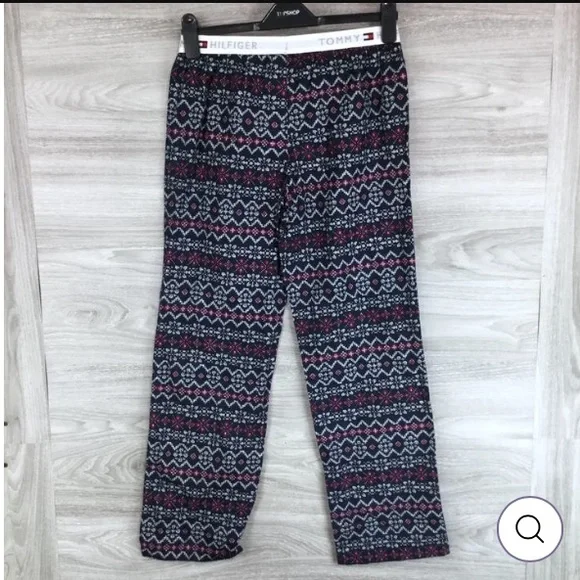 NEW Tommy Hilfiger Snowflake Pajama Pants Size Small - Picture 7 of 9